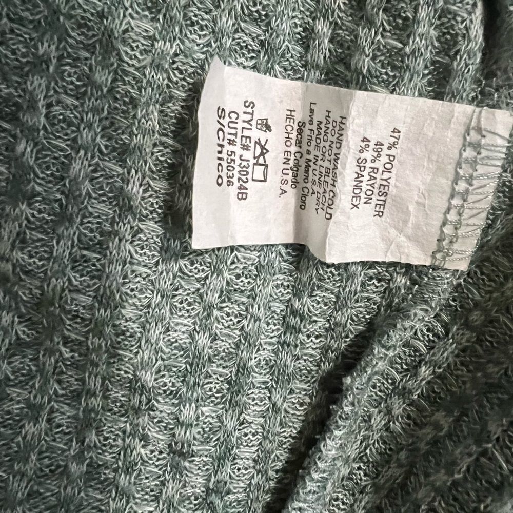 Sage Boyfriend fit hooded Cardigan - Picture 4 of 4